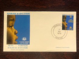 IVORY COAST COTE D’IVOIRE FDC COVER 1979 YEAR HELP CHILDREN HEALTH MEDICINE STAMPS - Costa D'Avorio (1960-...)