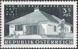 1961, Austria, Rust Post Office, Buildings, Postal Services, Stamp Day, MNH(**), Mi: 1110 - Ongebruikt