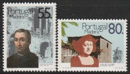 MADEIRA 1988 - CASA DE CRISTOBAL COLON EN MADEIRA - YVERT 129/130** - Christoph Kolumbus