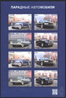 Mint Stamps In Miniature Sheet Transport Parade Cars  2021  From Russia - Automobili