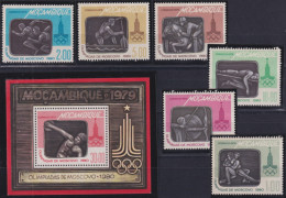 F-EX49812 MOZAMBIQUE MNH 1980 OLYMPIC GAMES MOSCOW ARCHERY ROWING BOXING ATHLETISM.  - Zomer 1980: Moskou