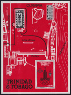 F-EX49810 TRINIDAD & TOBAGO MNH 1980 OLYMPIC GAMES ARCHEOLOGY TEMPLE PLANE.  - Estate 1980: Mosca