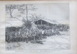 GABON 3  Gravures   1884   Mission BRAZZA  Expédition  BAKETES Entre Franceville Et  Alima - Unclassified