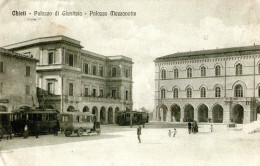 CHIETI - PALAZZO DI GIUSTIZIA - PALAZZO MEZZANOTTE - TRAM FILOBUS - VG 1917 FP - C0371 - Chieti