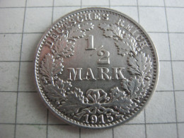 Germany 1/2 Mark 1915 E - 1/2 Mark