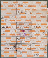 France. Paris. Coupon Carte Orange Mensuel, Hebdo. 2007 - 2008 - Europa