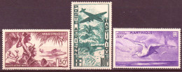 Martinica 1947 Posta Aerea Y.T.13/15 **/MNH VF/F - Luchtpost