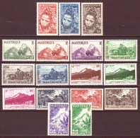 Martinica 1947 Y.T.226/42 **/MNH VF/F - Unused Stamps