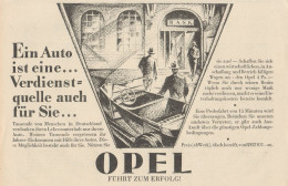 Automobili OPEL - Illustrazione - Pubblicità D'epoca - 1929 Old Advert - Publicidad