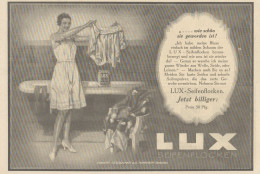 LUX Seifenflocken - Sunlicht Gesellschaft - Pubblicità D'epoca - 1925 Ad - Publicidad