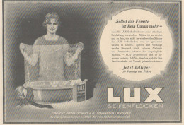 LUX Seifenflocken - Sunlicht Gesellschaft - Pubblicità D'epoca - 1925 Ad - Publicités