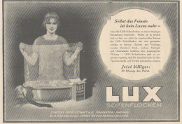 LUX Seifenflocken - Sunlicht Gesellschaft - Pubblicità D'epoca - 1925 Ad - Publicidad