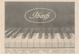 Pianoforti IBACH - Pubblicità D'epoca - 1925 Old Advertising - Publicités