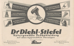 Dr. Diehl-Stiefel - Leiser - Pubblicità D'epoca - 1925 Old Advertising - Publicités