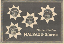 Sigarette HALPAUS Sterne - Pubblicità D'epoca - 1925 Old Advertising - Publicidad