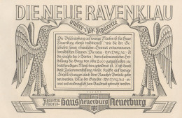 Sigarette HAUS NEUERBURG - Ravenklau - Pubblicità D'epoca - 1925 Old Ad - Publicités