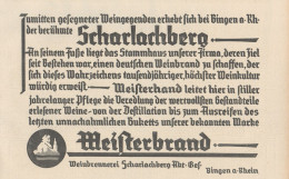 Scharlachberg Meisterbrand - Pubblicità D'epoca - 1927 Old Advertising - Advertising