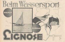 Rollfilm Und Filmpack LIGNOSE - Pubblicità D'epoca - 1927 Old Advertising - Advertising