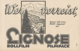 Rollfilm Und Filmpack LIGNOSE - Pubblicità D'epoca - 1927 Old Advertising - Publicidad