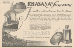 KHASANA Parfum - Pubblicità D'epoca - 1927 Old Advertising - Publicités