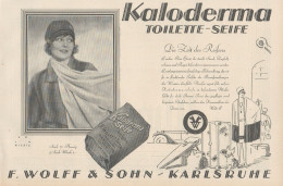 KALODERMA Toilette-Seife - Pubblicità D'epoca - 1927 Old Advertising - Publicités