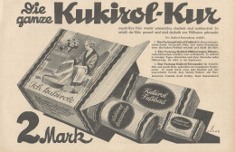 KUKIROL - Illustrazione - Pubblicità D'epoca - 1927 Old Advertising - Reclame