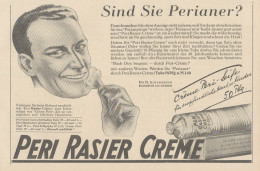 PERI Rasier Creme - Pubblicità D'epoca - 1927 Old Advertising - Publicités