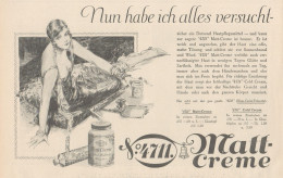 Matt Creme 4711 - Illustrazione - Pubblicità D'epoca - 1927 Old Advert - Publicidad