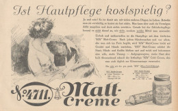 Matt Creme 4711 - Illustrazione - Pubblicità D'epoca - 1927 Old Advert - Publicités