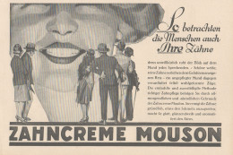 Zahncreme MOUSON - Illustrazione - Pubblicità D'epoca - 1927 Old Advert - Publicidad