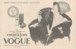 VOGUE Parfum - Illustrazione - Pubblicità D'epoca - 1927 Old Advertising - Publicités