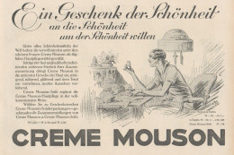 Creme MOUSON - Illustrazione - Pubblicità D'epoca - 1927 Old Advertising - Publicités