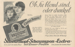 Schwarzkopf Schaumpon Extra - Pubblicità D'epoca - 1927 Old Advertising - Reclame