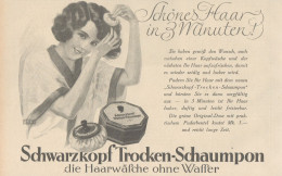 Schwarzkopf Troken-Schaumpon - Pubblicità D'epoca - 1927 Old Advertising - Reclame