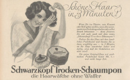 Schwarzkopf Troken-Schaumpon - Pubblicità D'epoca - 1927 Old Advertising - Publicités
