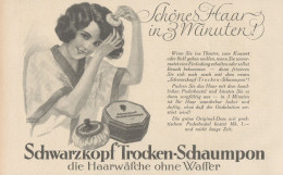 Schwarzkopf Troken-Schaumpon - Pubblicità D'epoca - 1927 Old Advertising - Reclame