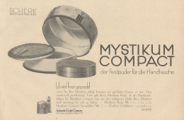 MYSTIKUM Compact - Scherk - Pubblicità D'epoca - 1927 Old Advertising - Publicités