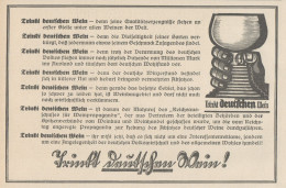 Trìnkt Deutschen Wein - Pubblicità D'epoca - 1927 Old Advertising - Publicités