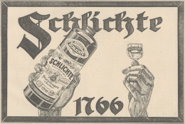 Original SCHLICHTE - Pubblicità D'epoca - 1927 Old Advertising - Publicités