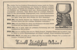 Trìnkt Deutschen Wein - Pubblicità D'epoca - 1927 Old Advertising - Publicités