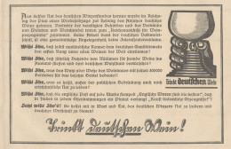 Trìnkt Deutschen Wein - Pubblicità D'epoca - 1927 Old Advertising - Werbung