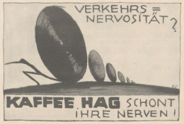 Kaffee HAG - Illustrazione - Pubblicità D'epoca - 1927 Old Advertising - Publicités