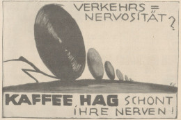 Kaffee HAG - Illustrazione - Pubblicità D'epoca - 1927 Old Advertising - Publicités