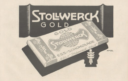 Cioccolato STOLLWERCK - Illustrazione - Pubblicità D'epoca - 1927 Old Ad - Publicités