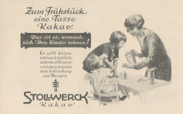 Kakao STOLLWERCK - Illustrazione - Pubblicità D'epoca - 1927 Old Advert - Publicités