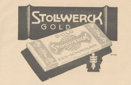 Cioccolato STOLLWERCK - Illustrazione - Pubblicità D'epoca - 1927 Old Ad - Publicités