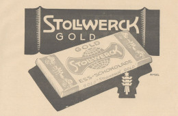 Cioccolato STOLLWERCK - Illustrazione - Pubblicità D'epoca - 1927 Old Ad - Reclame