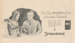 Kakao STOLLWERCK - Illustrazione - Pubblicità D'epoca - 1927 Old Advert - Publicités