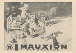 Cioccolato MAUXION - Illustrazione - Pubblicità D'epoca - 1927 Old Advert - Publicités