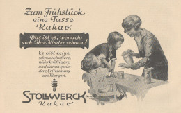 Kakao STOLLWERCK - Illustrazione - Pubblicità D'epoca - 1927 Old Advert - Reclame